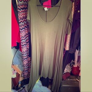 Olive green dress